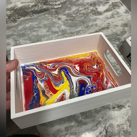 Colorful Abstract Tray - Picture 3 of 4